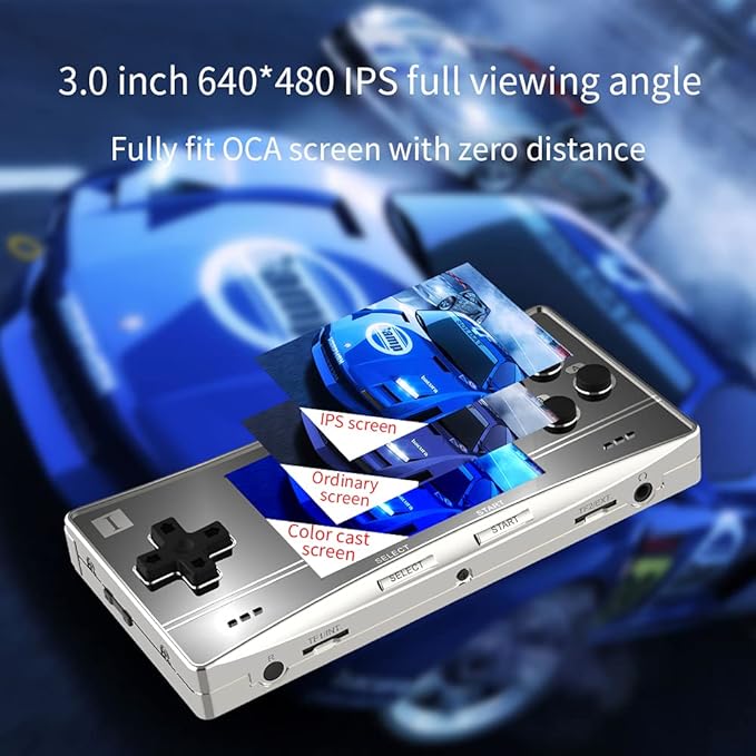 RG300X Handled Game Console, Portable Gaming Console with 64G TF Card , Retro Game Consoles with 3.0 inch IPS Screen