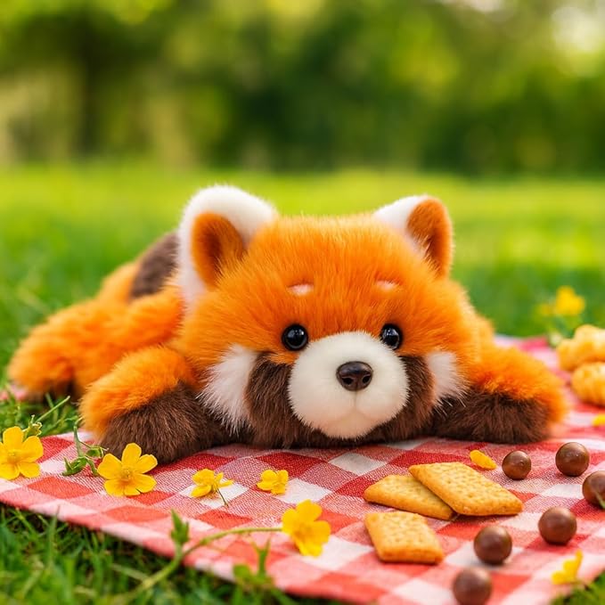 Adorable Red Panda Stuffed Animal Soft Plush Red Panda Plush Toy Cute Birthday Gifts for Kids Adults