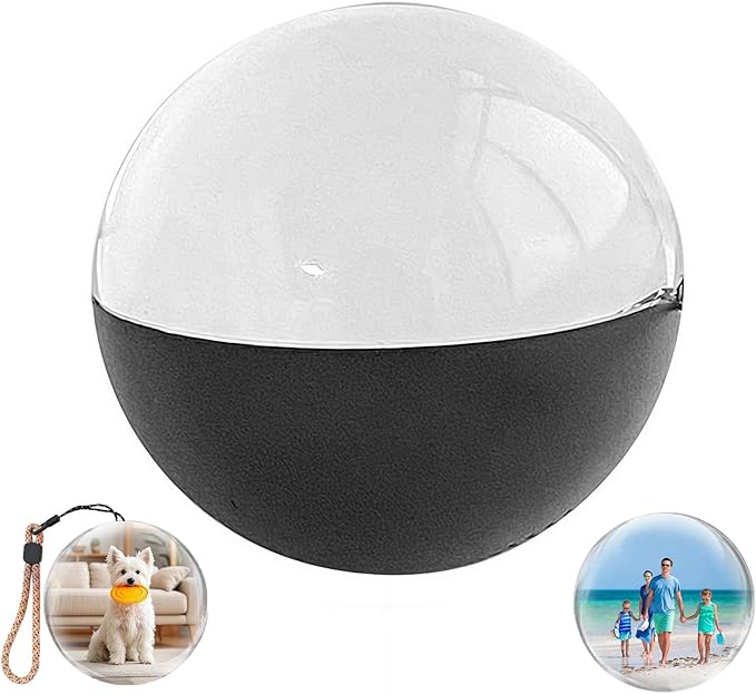 2.76" Crystal Ball Video Player, 3D Memory Orb Ball Digital Display Memory Sphere Lamp with Sound, Uploadable Videos & Photos, Personalized Gift for Birthday Anniversary Xmas