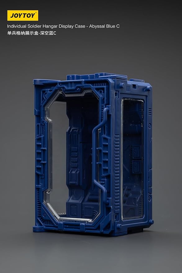 JOYTOY 5'' Display Box,Action Figures Display Case - Individual Soldier Hangar Display Case - Abyssal Blue C - Dustproof Collectibles Box Ages 15+