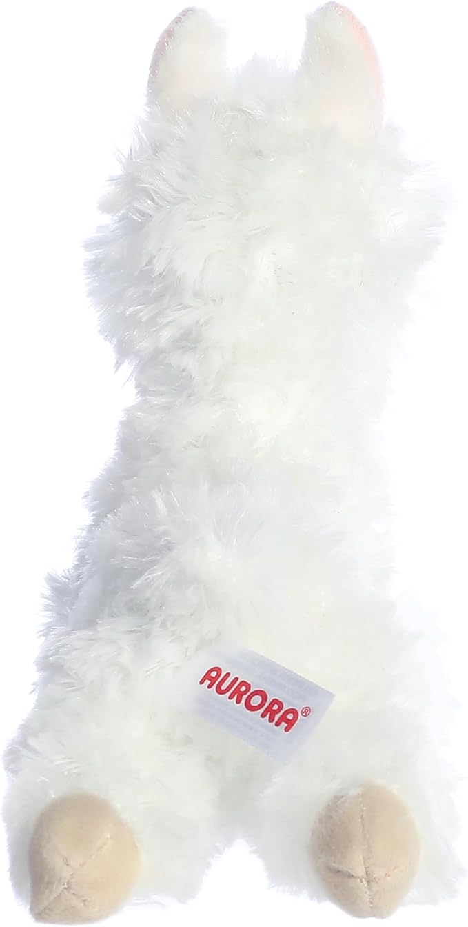 Aurora® Adorable Mini Flopsie™ Ansy Alpaca™ Stuffed Animal - Mini Companions Ready for Playful Adventures - for Kids All Ages, Toddlers, Adults, and Families - White 9 Inches