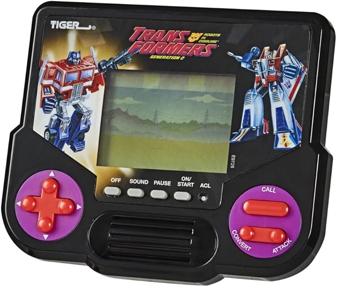 Hasbro Gaming Tiger Electronics Transformers Robots in Disguise Generation 2 Electronic LCD Video Game Retro-Inspired 1 Player Handheld Game Ages 8 and Up