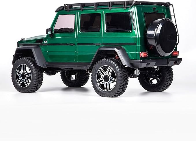 1/8 Remote Control Off Road Vehicle Portal Axle Differential Lock AWD 2Speed Gearbox 775 Brushed Motor PNP Model Crawler Car(Green)