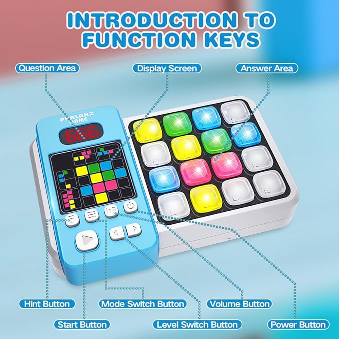 Super Decoder, Logic Puzzle & Memory Game for Kids 3+, Tutorial Mode & LED Display – Interactive Brain Development Game for Boys and Girls, Travel Games for Road Trip