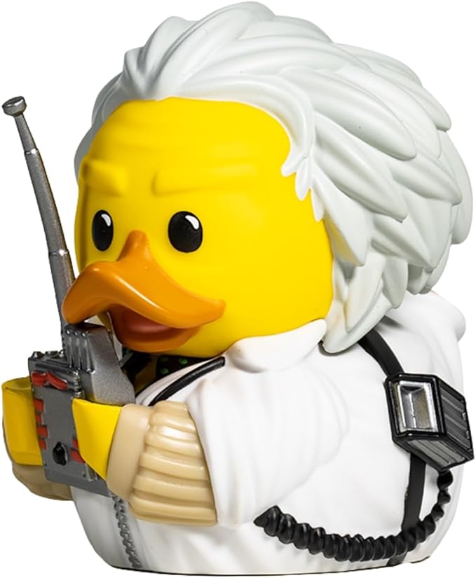 TUBBZ Boxed Edition Doc Brown Collectible Vinyl Rubber Duck Figure - Official Back to The Future Merchandise - TV, Movies & Video Games