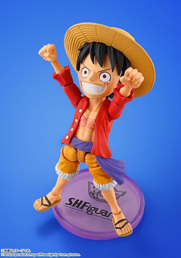 Bandai- World Collectible Figure x S.H.Figuarts One Piece Monkey D. Luffy Figure