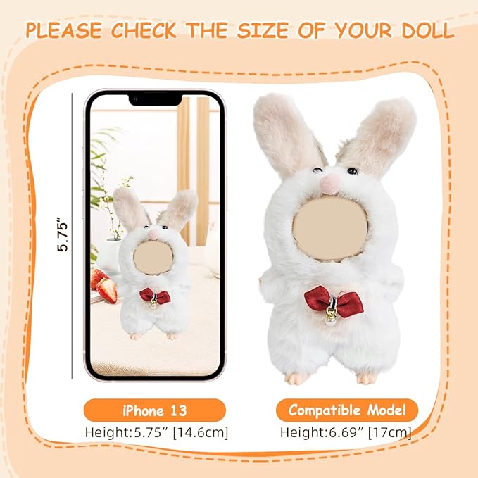 3 Pack Compatible for Labubu Clothes,17cm Doll Clothes Set,Luxury Designer Outfits,Cute Birthday Party Costumes,Valentines Day Gifts for Her Him,Stylish Fashion Wardrobe Accessories for 17cm Dolls