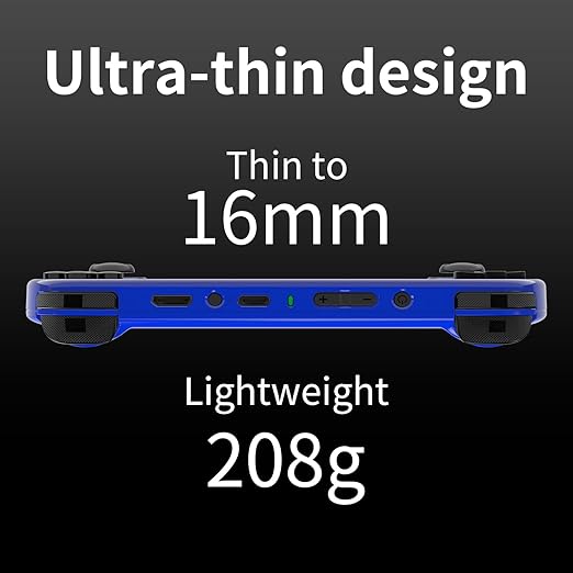 RG40XX H Retro Handheld Game Console RG40XXH Portable Gaming Console with 4'' IPS Screen Linux System Built-in 64G TF Card Preloaded Games 5000+ RG40XX H Supports 5G WiFi Bluetooth 4.2 Blue
