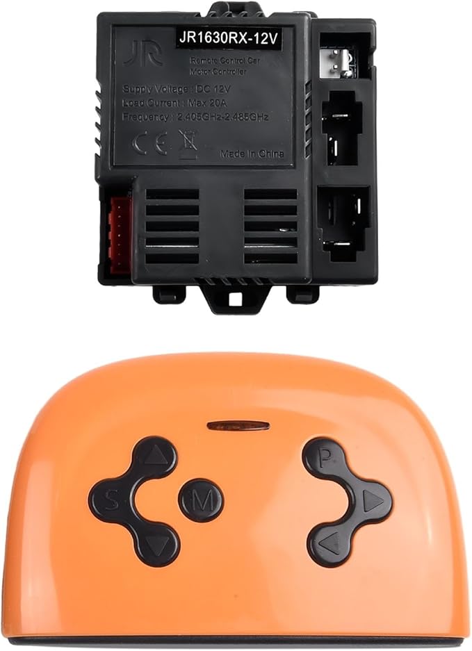 JR-RX-12V 6V 24V Electric Vehicle Receiver Module for Remote Control Toy Car Parts, RC 1, RC 2, RC 3, RC 4, JR-RX-6V, JR-RX-6V receiver, Children Electric Car Remote Control(12V B Full set)