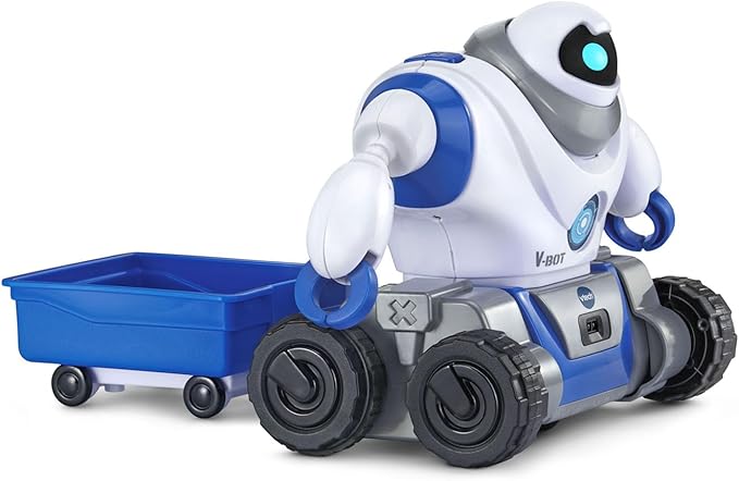 VTech 5-in-1 Make-a-Bot Transformable Robot Toy with Sound Sensor and Obstacle Detector