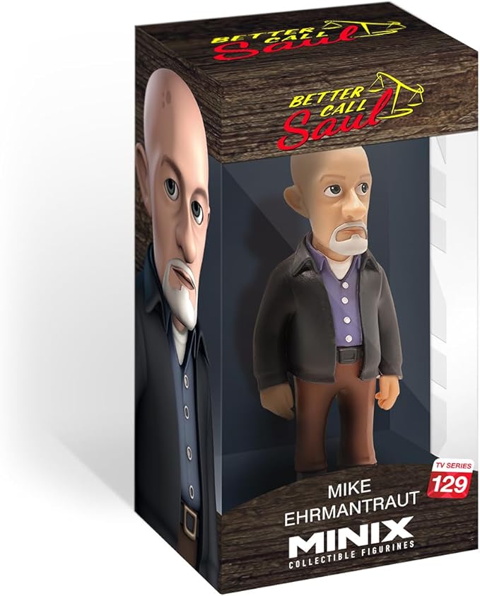 MINIX Mike Ehrmantraut Better Call Saul Figure (12cm) MN13364 Collectible for Display - Detailed Premium Statue - Ideal Gift for Kids and Adults, TV and Movie Series Fans