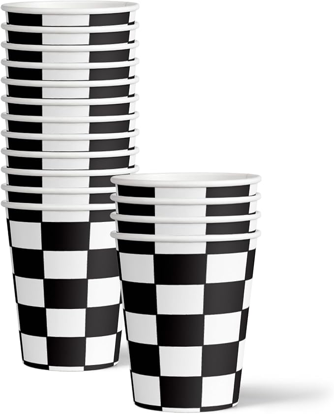 One Happy Dude Smiley Face 1st Birthday Party Supplies - 64 Piece Boys First Birthday Tableware Set Includes Large 9" Dinner Plates and 8" Dessert Paper Plates Napkins Cups - Kit for 16