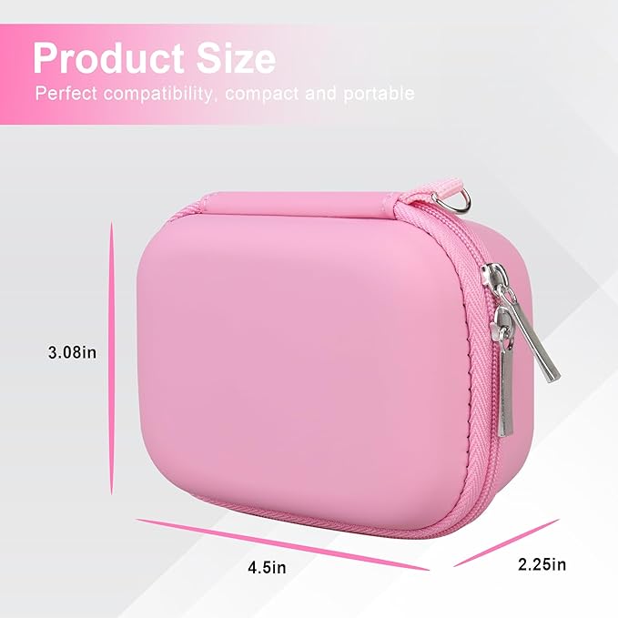 Canboc Hard Carrying Case for Bitzee Magicals/Bitzee Disney/Bitzee Interactive Toy Digital Pet, Virtual Electronic Pets Kids Toys Storage Bag, Pink (Case Only)
