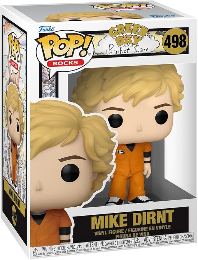 Funko Pop! Rocks: Green Day - Mike Dirnt - (Basket Case) - Collectable Vinyl Figure - Gift Idea - Official Merchandise - Toys for Kids & Adults - Music Fans - Model Figure for Collectors