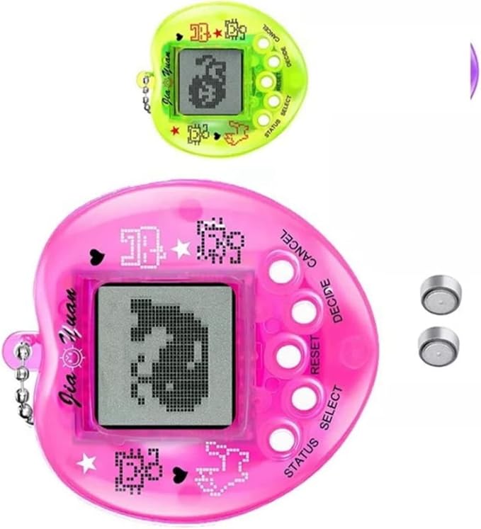 ZJchao Virtual Pet Game Mini Heart Shape Electronic Pets Toys 2Pcs Digital Kids