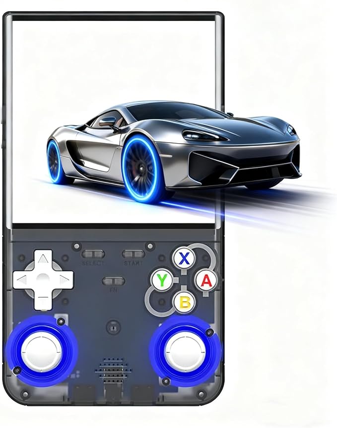 R36 Ultra Retro Handheld Game Console, 4.0-Inch 720x720 IPS HD Display, Preloaded 20000+ Games, Linux Open Source WiFi, Dual Joystick Portable Travel Gift for Kids & Adults (Black)