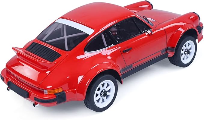 1/6 Remote Control Rally Car 4X4 RC Vehicle 2WD and 4WD Modes Metal Chassis Light System Independent Suspension No Battery Charger Hobby Grade Model for Ages 14+(Red)