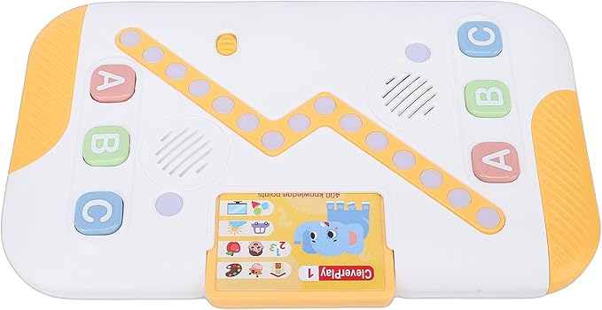 Alomejor Interactive Learning Quiz Card Reader, Voice Activated Educational Toy with 400+ Audio Questions for Kids Ages 3-8, Screen Free Early Education Tool for Home and Kindergarten