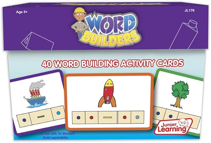 Junior Learning JL179 Word Builders Activity Cards Medium
