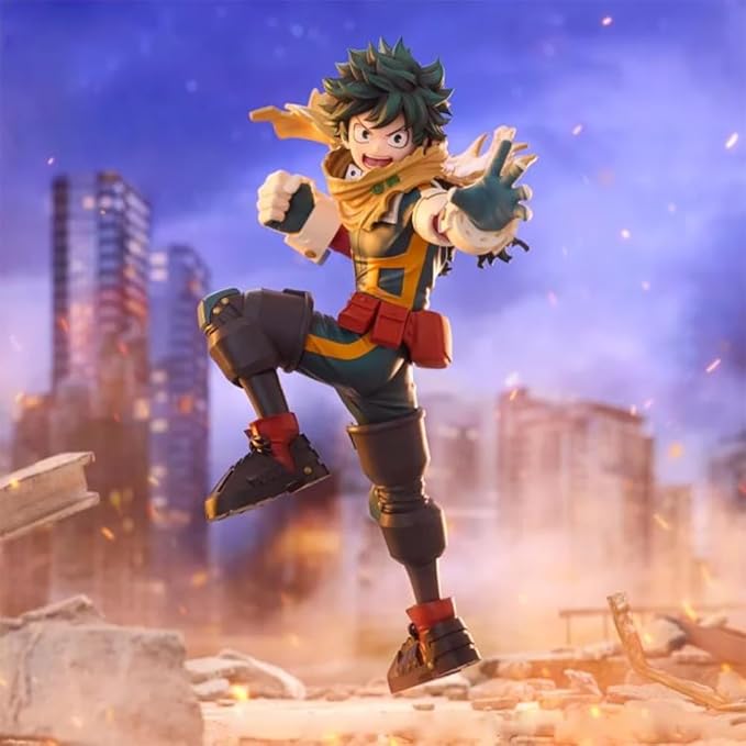 MHA Action Figures Midoriya Izuku Figure Standing Pose MHA Collectible Statues Anime Midoriya Izuku Figurine Desktop Ornaments 6.3"