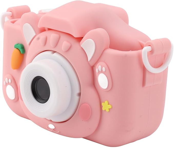 Children Game Camera, AI Face Recognition Comfortable Feel 1 Click Recording 2in Screen Automatic Birthday Gift Camera for Festival ()