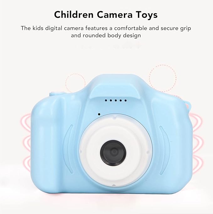 Kids Camera, 2.0in Screen Digital Video Camera USB Charging 400mAh Portable Children Camera Toy for Boys Girls, Christmas Birthday Festival Gifts for Kids, Support 32GB SD
