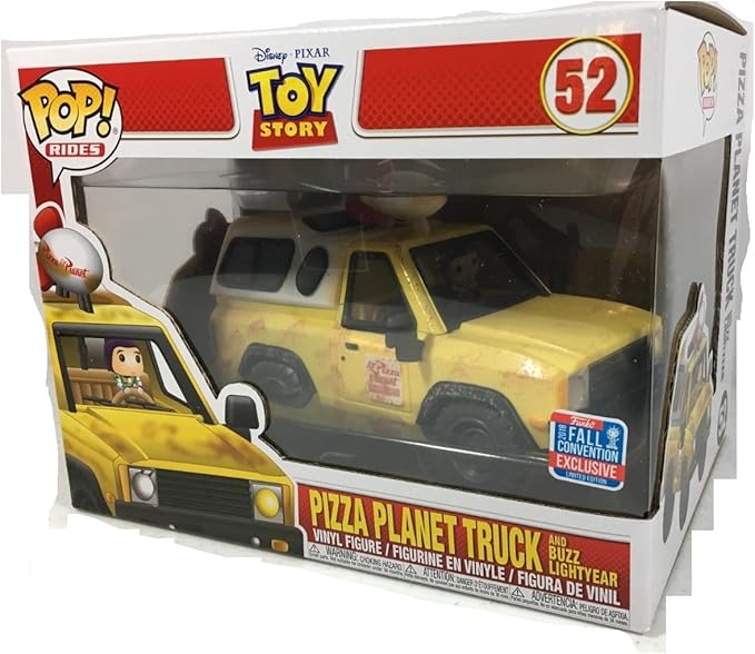 Funko Toy Story Pizza Planet Truck & Buzz Lightyear 2018 Fall Con Exclusive Fun ko Pop! Rides Vinyl Figure