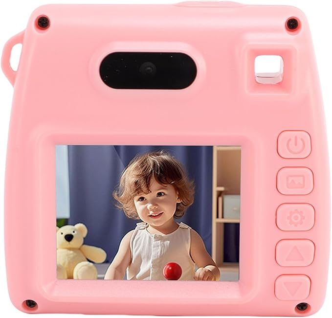 Asixxsix Digital Camera for Kids, 48M 1080P HD Digital Video Camera with Flash and 800mAh Li Battery, Rainproof USB Children Camera for Toddler Teens Students Boys and Girls (Pink)