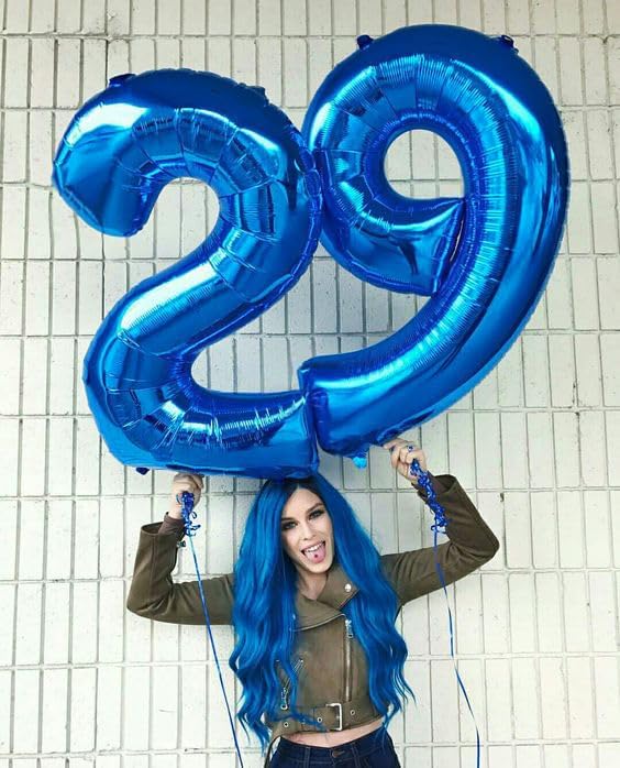 Navy Blue 9 Balloon, Number Balloon 40 Inch, Blue Party Decorations, Giant Birthday Decorations for 9th 19th 29th 90th, Number 9 Balloon