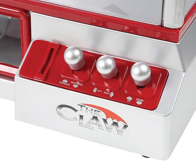 Etna Mini Arcade Claw Machine Game with Lights & Sounds, 14 Inch x 10 Inch, Red