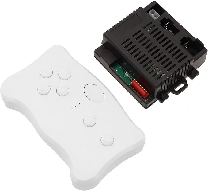 2.4G RC Remote Control Receiver 6V 12V 24V Electric Motor Controller Compatible for Children Electric Toy Car with Battery Installation Instructions(RX23 A 12V Full set)