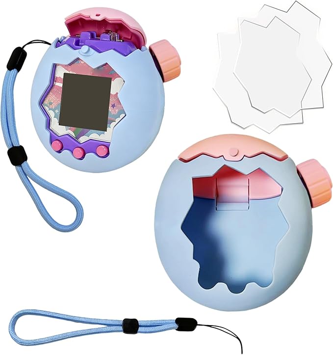 Silicone Cover for Tamagotchi Paradise, Case for Tamagotchi Paradise, Silicones Protective Slim Case with Lanyard Screen Protector Cover for Tamagotchis ParadiseChristmas Gifts for Boys or Girls