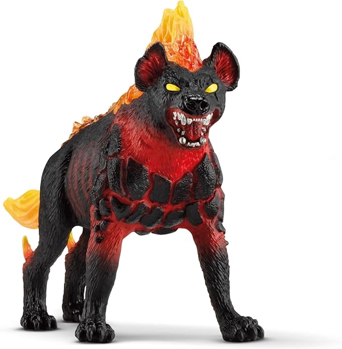 Schleich Eldrador Creatures - 27 PC Lava Battle Cave with Dog Toy Playset - Hell Hound Figurine Set for Boys and Girls with Expandable Fortress - Interactive, Imaginative Play for Kids Ages 7+ | 42674