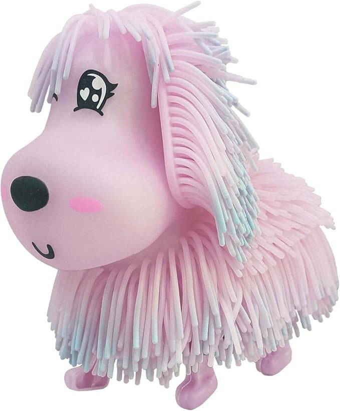 Spectron Jiggly Pets Interactive Dog Pink with Music and Moving Hair