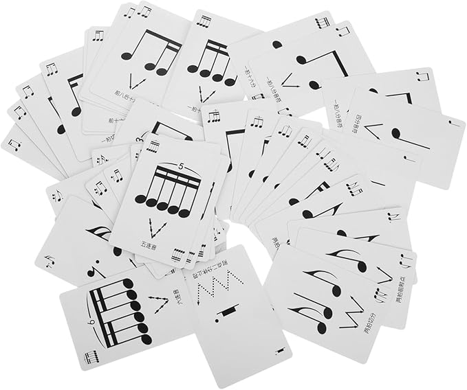 Rhythm Flashcards Set for Music Students Beginner Note Recognition and Rhythm Training Cards Music Education Tool for Classroom and Home Learning