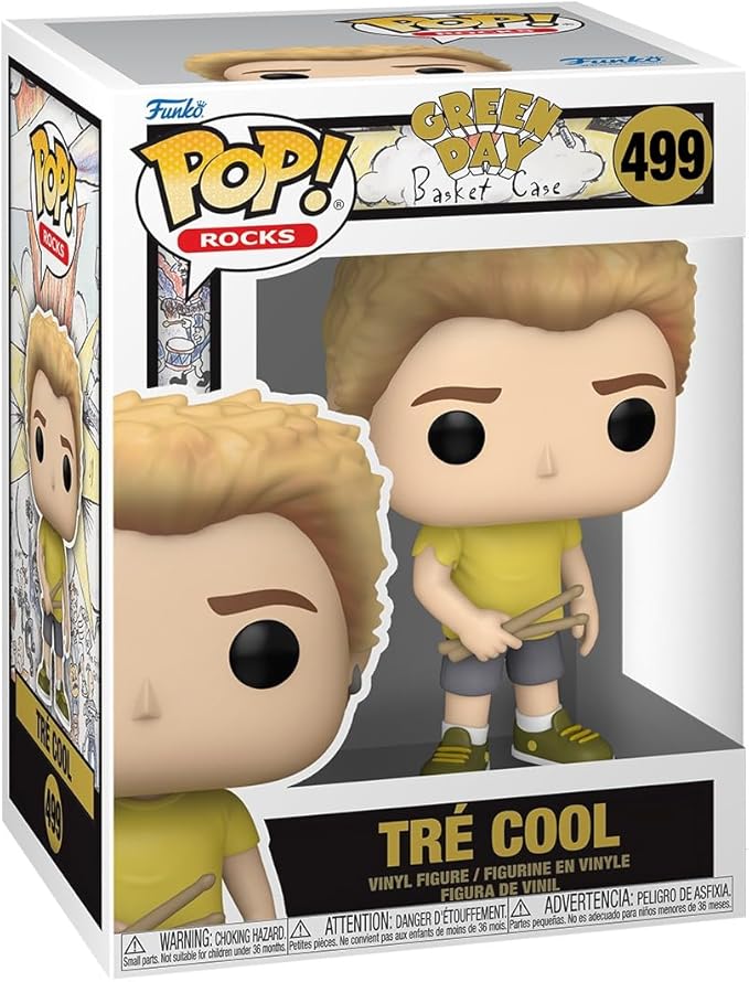 Funko Pop! Rocks: Green Day - Tré Cool - (Basket Case) - Collectable Vinyl Figure - Gift Idea - Official Merchandise - Toys for Kids & Adults - Music Fans - Model Figure for Collectors
