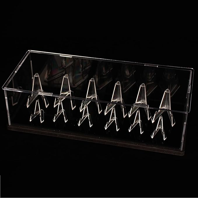 Acrylic Military Challenge Coin Display Case,Self-Assembly Coin Display case Medal Display,Coin holders for collectors,Coin Rack Display Gifts for Casino Poker Chip Collectibles include 12 coin holder