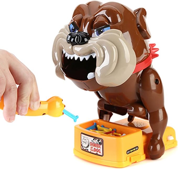 TOPINCN Interactive Vicious Dog Toys Electric Design Bone Stealing Game, Superior Sound Outlet, Parent Child Interaction