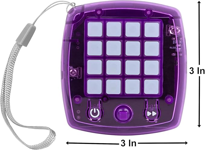 5-in-1 Electronic Brain Teasers & Memory Cube Game for Kids – Handheld Puzzle Toy with 5 Fun Games, Perfect Travel & Birthday Gift for Boys & Girls Ages 6-12+