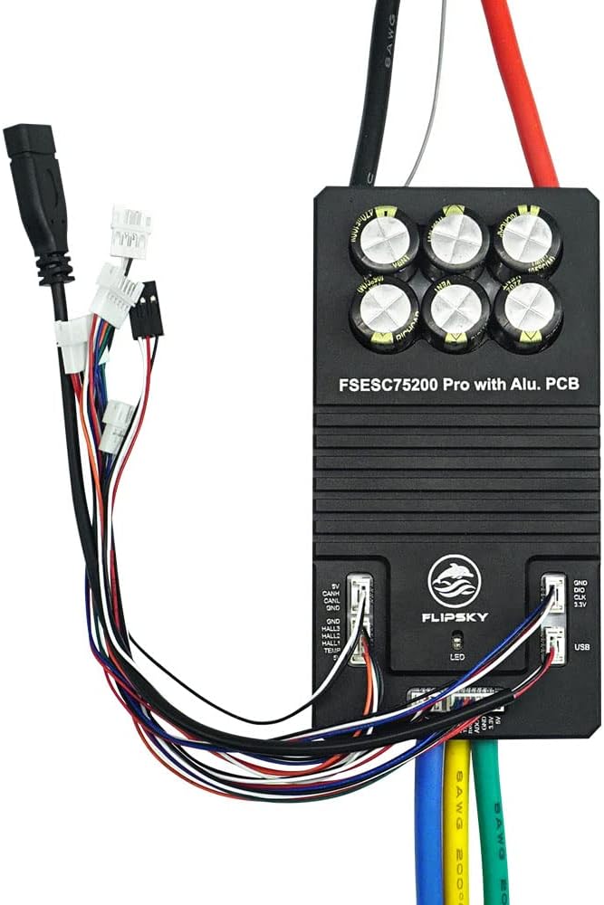 FLIPSKY 75200 Pro 84V High Current with Aluminum PCB Based on VESC for Fighting Robot Surfboard AGV Robot
