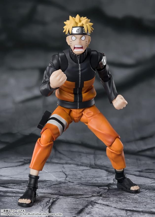 TAMASHII NATIONS - Naruto Shippuden - Naruto Uzumaki -The Jinchuriki Entrusted with Hope, Bandai Spirits S.H.Figuarts Action Figure