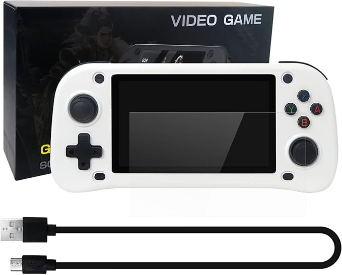 Multi-Emulator Retro Handheld Game Console, 15000+ Classic Games, HD Gaming Controller, TV Home Arcade, 64GB Storage, 4.3-Inch Display, Support for P S1, for N64, and More(White),Updated by Loner