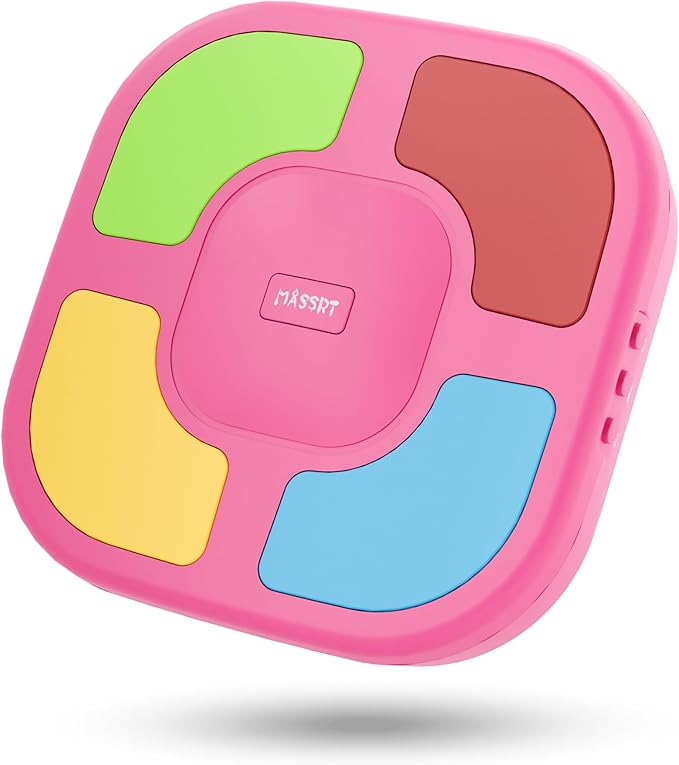 Electronic Memory Game for Kids, Handheld Toy with Silent Mode, 4 Difficulty Levels, Progressive Light Up Memory Game with Lights & Sounds, Educational Travel Toy for Boys & Girls