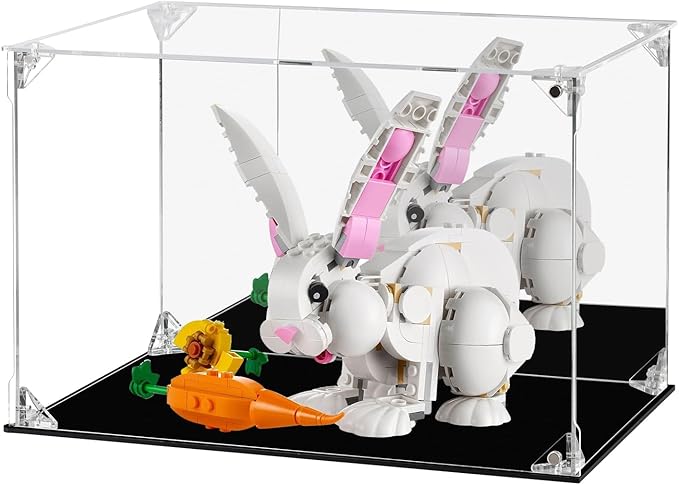 Display Case 11.8"X7.8"X7.8" inch,30X20X20cm for Collectibles Assemble Clear Acrylic Box Alternative Glass Case for Display Action Figures Home Storage Organizing Toys (11.8"X7.8"X7.8"/30X20X20CM)