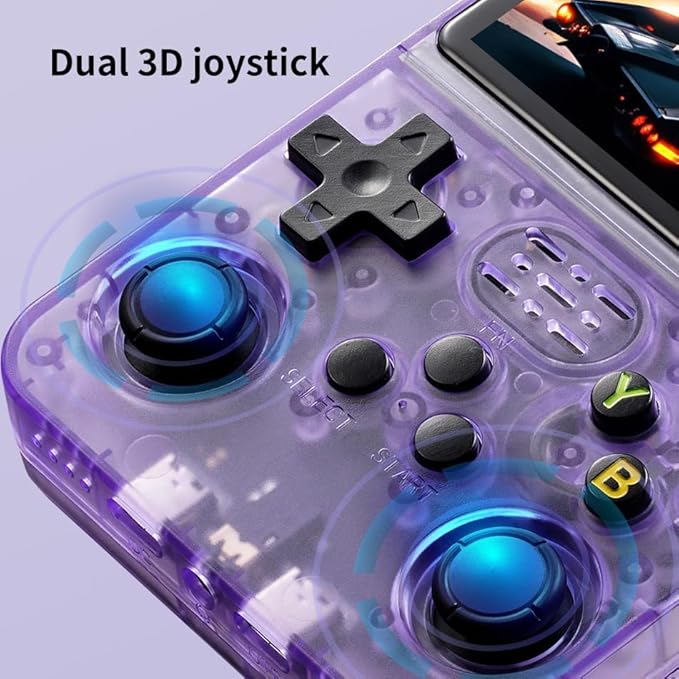 R36s 2025 New Retro Handheld Game Console,Handheld Game Console with Built-in 20000+ Games,Support 20+ Emulator,Linux System,3.5” IPS Screen,Portable Mini Emulator for Kids and Adults (Yellow)