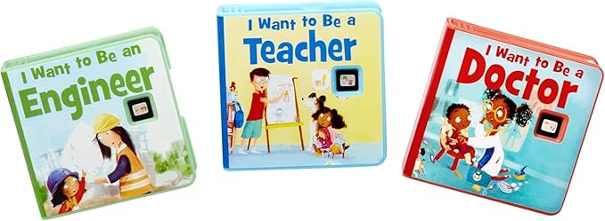 little tikes I Want to Be: Helper Collection for Story Dream Machine - 3 Stories & 1 Character, Storytime Books with Audio Play Character, For Boys and Girls Ages 3+