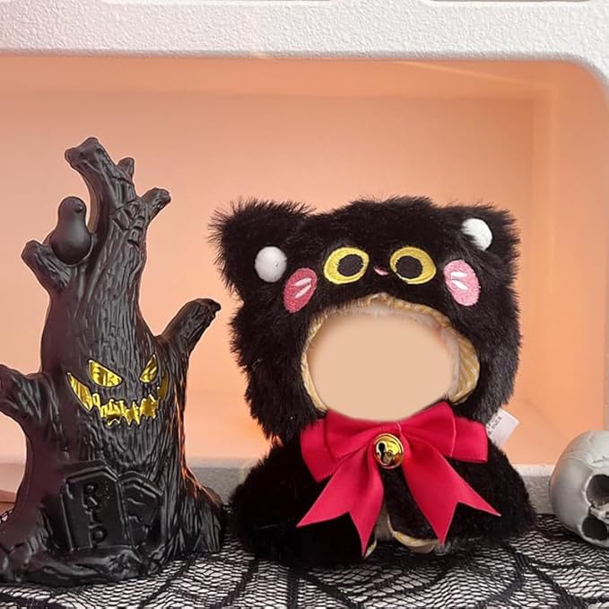 Clothes for 15/17cm Doll (No Doll), Fashion Outfit Set - Cute Furry Cape, Cute Dress Up Accessories (Luna)
