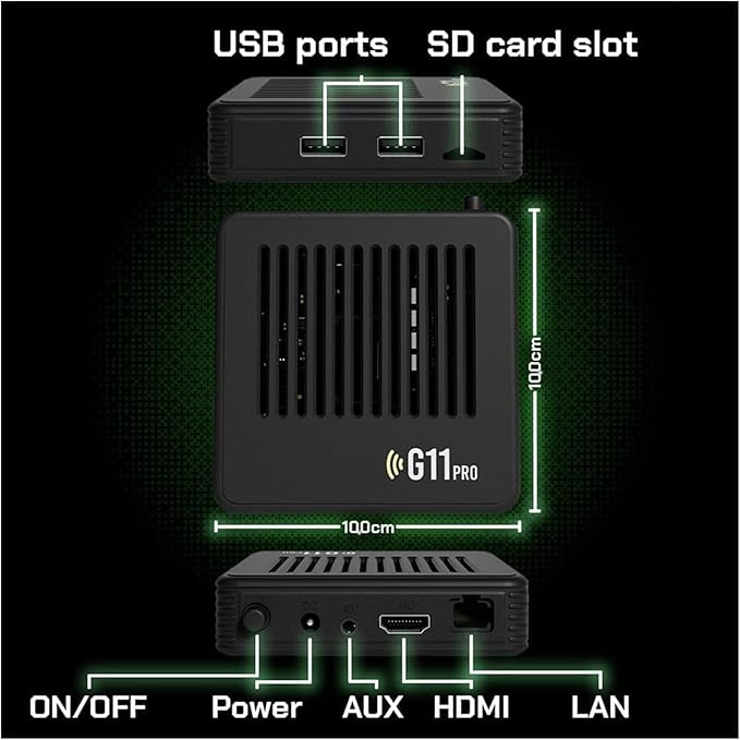 All8bit, All 8 Bit G11 Pro, All 8 Bit Console G11 Pro, 100,000 Games, [4K + 256GB] with 2.4G Wireless Dual Controllers, Portable Plug, Play Gaming Console (128GB)