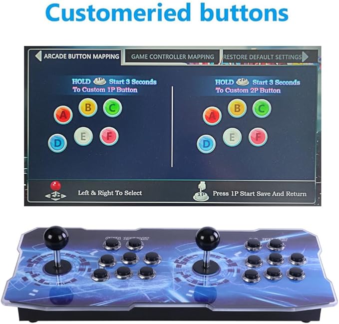 GWALSNTH 32000 in 1 Pandora Box Mini Arcade Games Console, Plug and Play Video Games,1280X720 Display, 3D Game, Search/Save/Hide/Pause