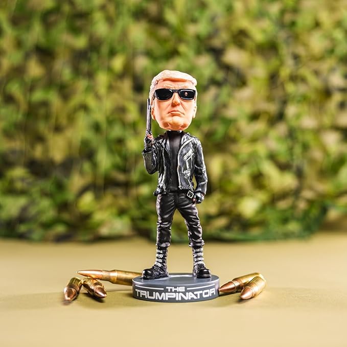 Proud Patriots | The Trumpinator Bobblehead The #1 Patriotic & President Gift 2026 Birthday for Conservatives or Gag Gift for Liberals